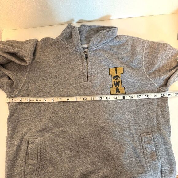 Tailgate Iowa Hawkeyes Quarter Zip Gray Sweatshirt Size XS - Picture 11 of 11